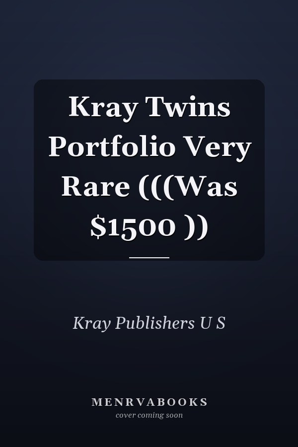 Kray Twins Portfolio Very Rare (((Was $1500 ))