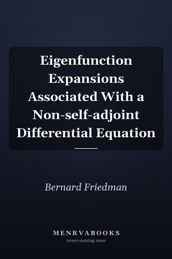 Eigenfunction Expansions Associated With a Non-self-adjoint Differential Equation