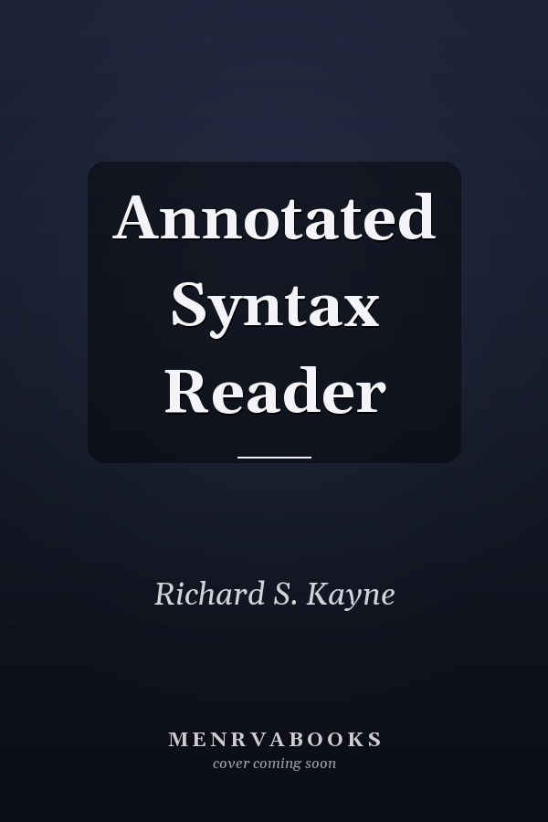 Annotated Syntax Reader