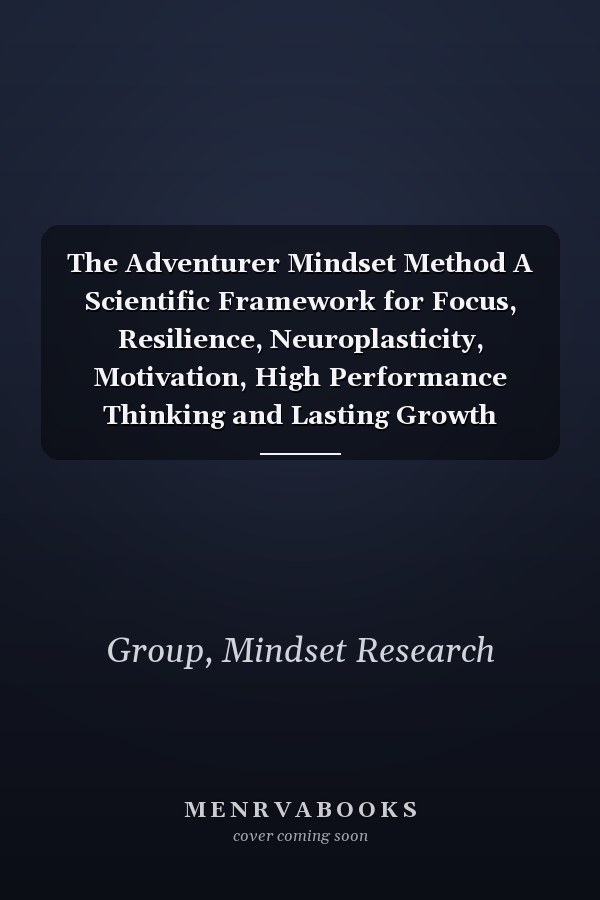 The Adventurer Mindset Method A Scientific Framework for Focus, Resilience, Neuroplasticity, Motivation, High Performance Thinking and Lasting Growth