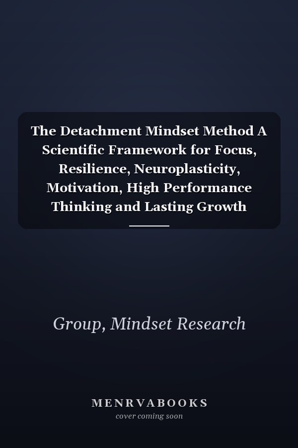 The Detachment Mindset Method A Scientific Framework for Focus, Resilience, Neuroplasticity, Motivation, High Performance Thinking and Lasting Growth