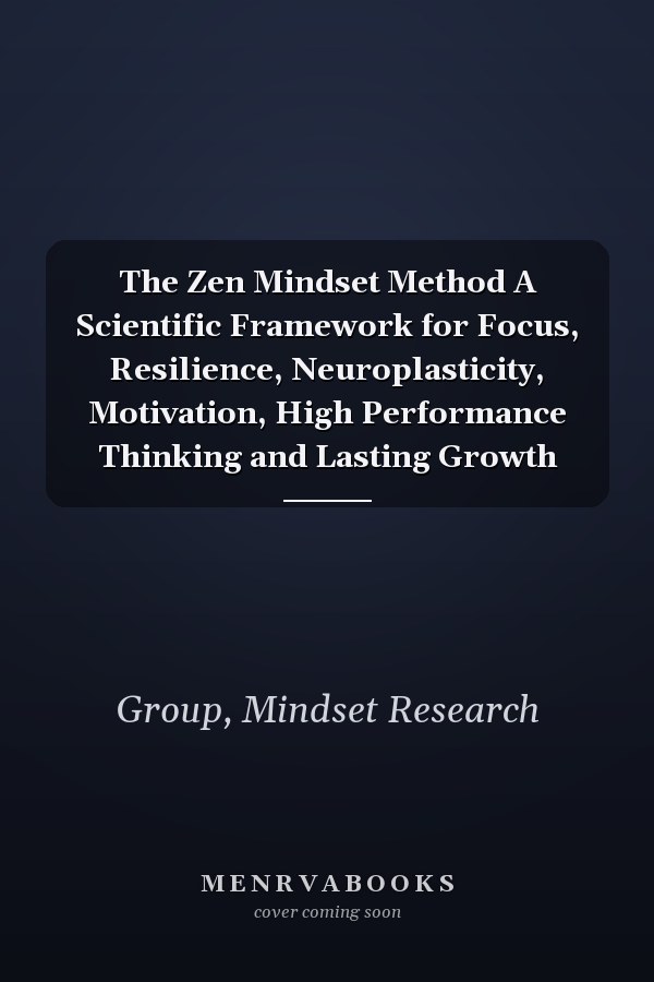 The Zen Mindset Method A Scientific Framework for Focus, Resilience, Neuroplasticity, Motivation, High Performance Thinking and Lasting Growth