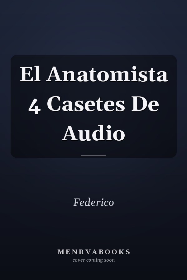 El Anatomista 4 Casetes De Audio