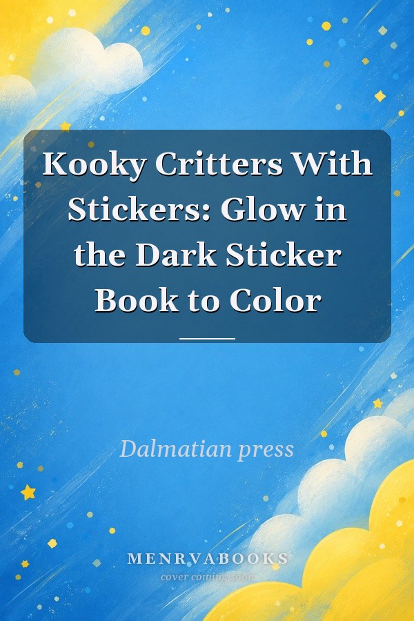 Kooky Critters With Stickers: Glow in the Dark Sticker Book to Color