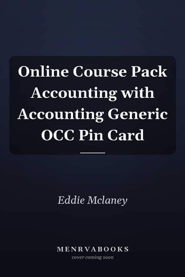 Online Course Pack Accounting with Accounting Generic OCC Pin Card