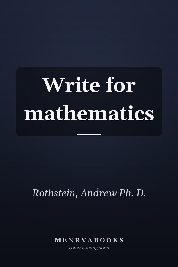 Write for mathematics