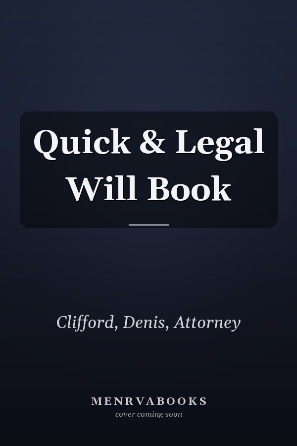 Quick & Legal Will Book