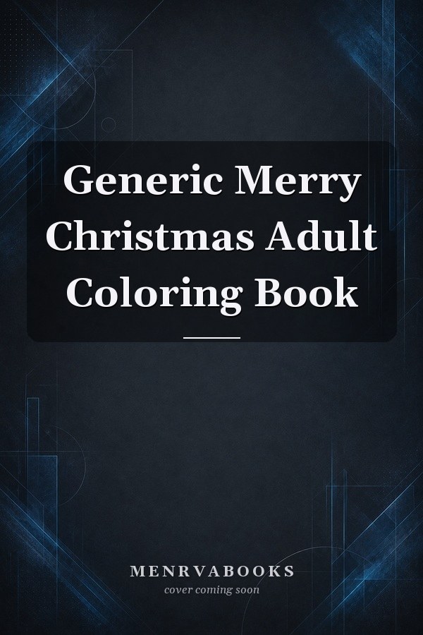 Generic Merry Christmas Adult Coloring Book
