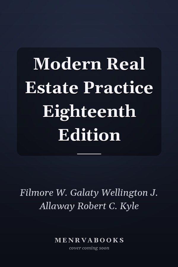 Modern Real Estate Practice Eighteenth Edition