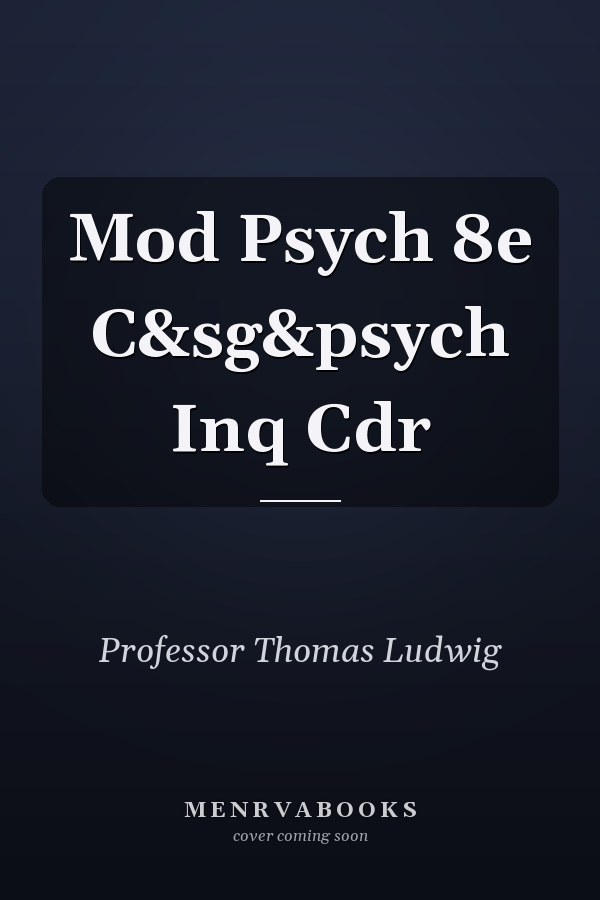 Mod Psych 8e C&sg&psych Inq Cdr