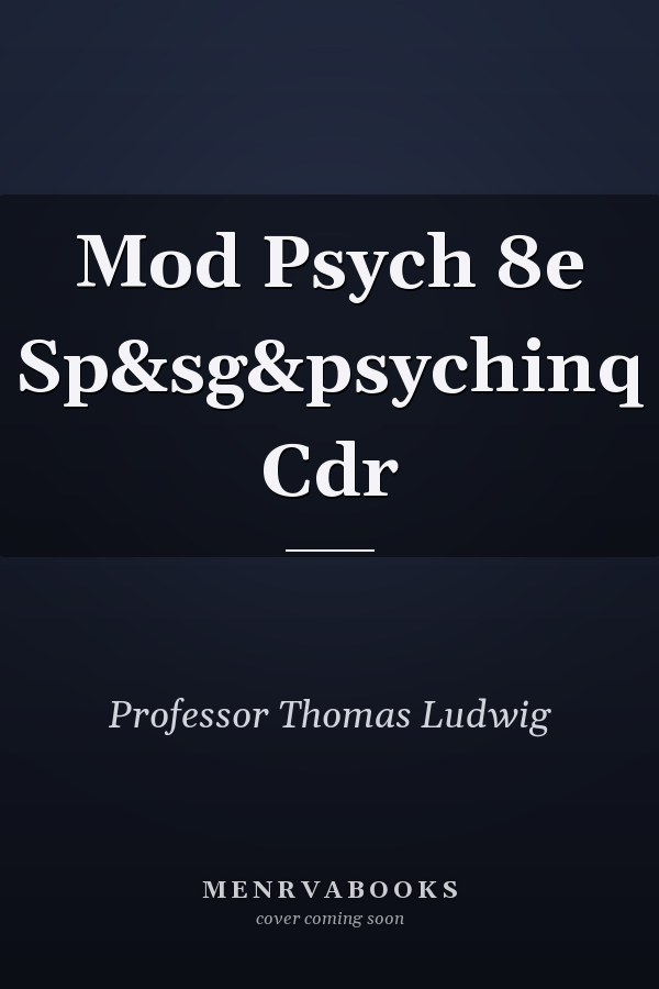 Mod Psych 8e Sp&sg&psychinq Cdr