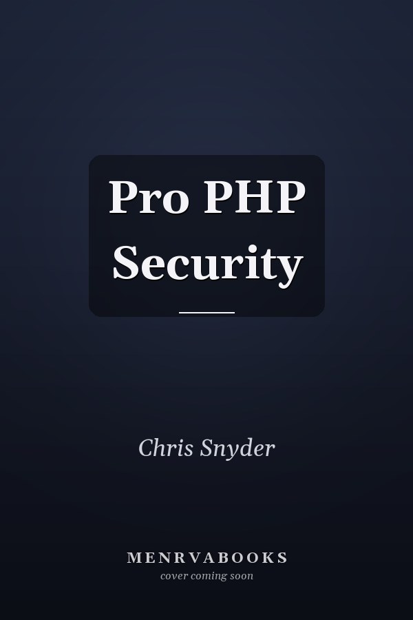 Pro PHP Security