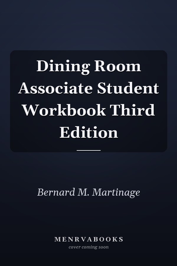 Dining Room Associate Student Workbook Third Edition