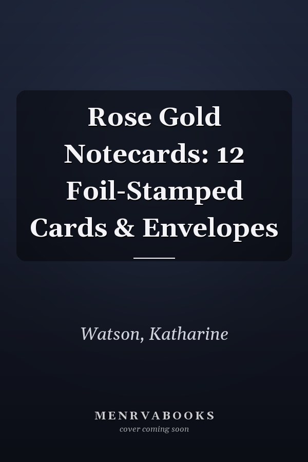 Rose Gold Notecards: 12 Foil-Stamped Cards & Envelopes