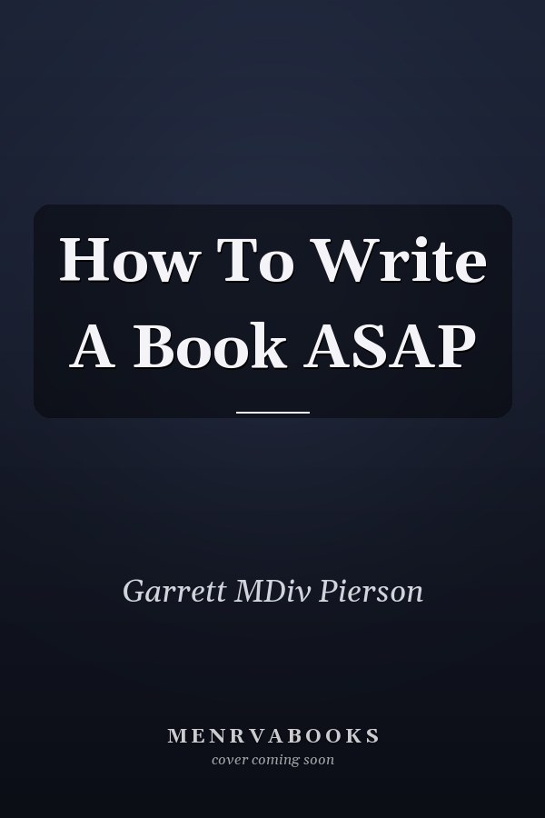 How To Write A Book ASAP