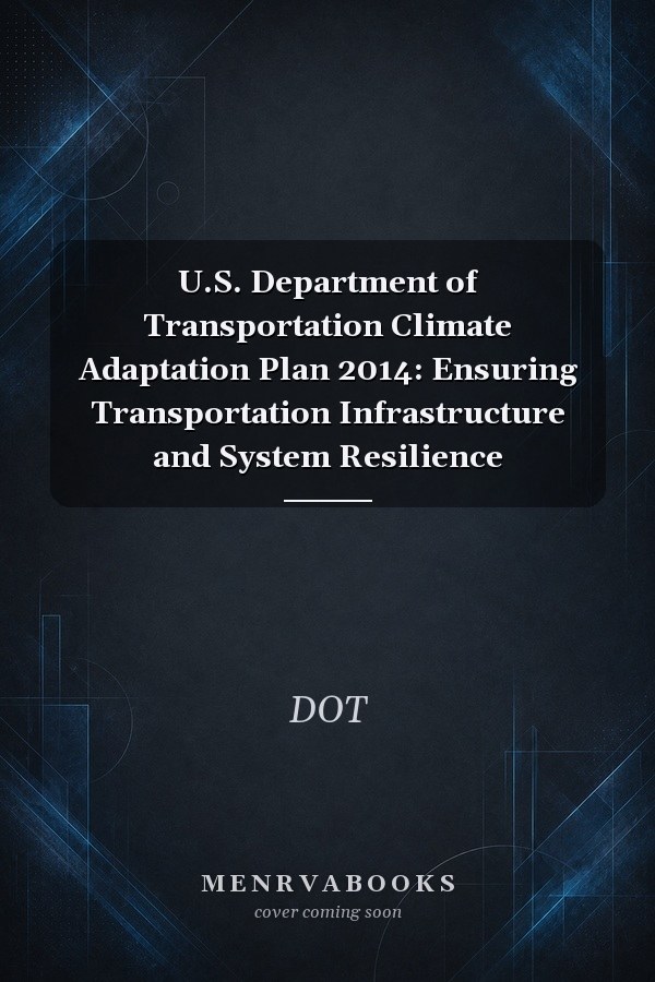 U.S. Department of Transportation Climate Adaptation Plan 2014: Ensuring Transportation Infrastructure and System Resilience