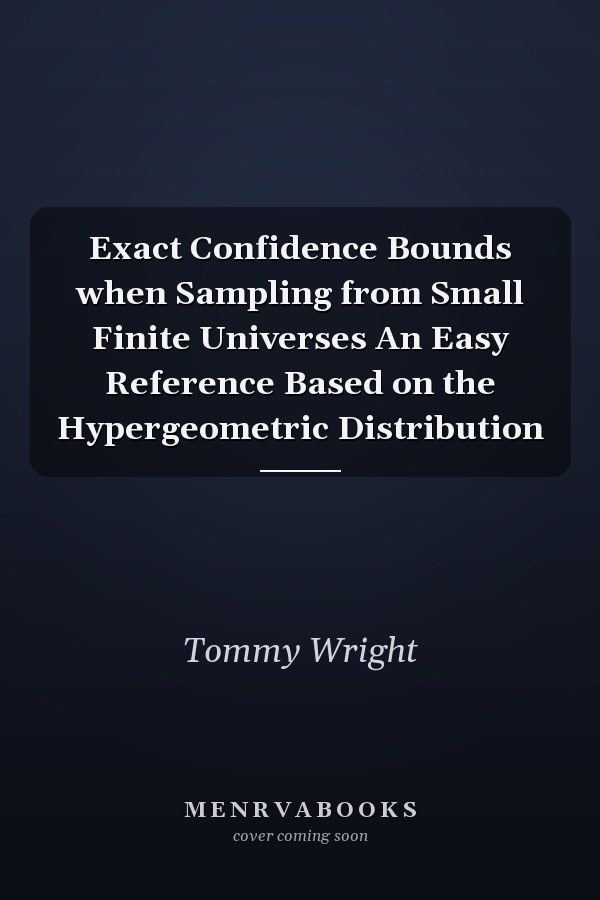 Exact Confidence Bounds when Sampling from Small Finite Universes An Easy Reference Based on the Hypergeometric Distribution