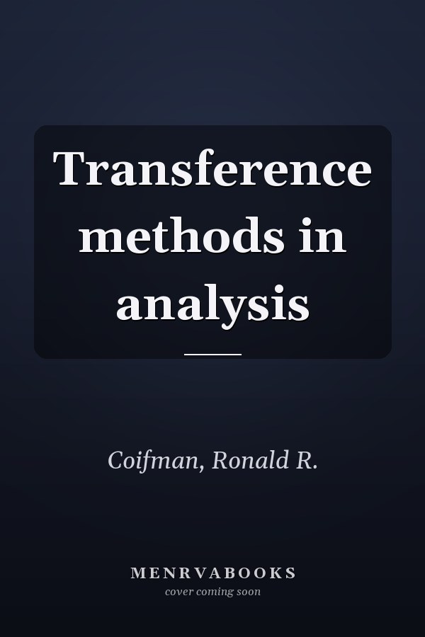 Transference methods in analysis