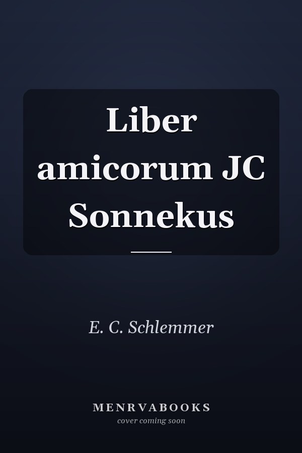 Liber amicorum JC Sonnekus
