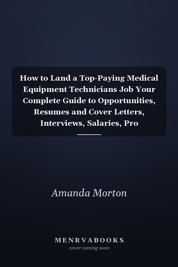 How to Land a Top-Paying Medical Equipment Technicians Job Your Complete Guide to Opportunities, Resumes and Cover Letters, Interviews, Salaries, Pro