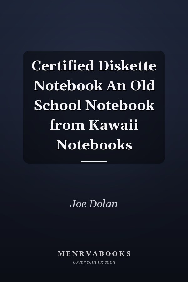 Certified Diskette Notebook An Old School Notebook from Kawaii Notebooks