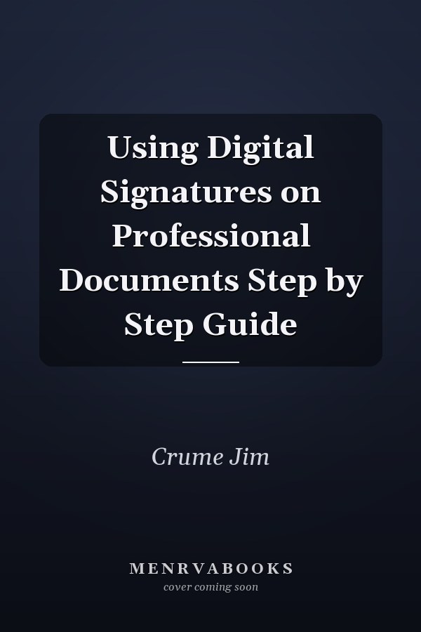 Using Digital Signatures on Professional Documents Step by Step Guide