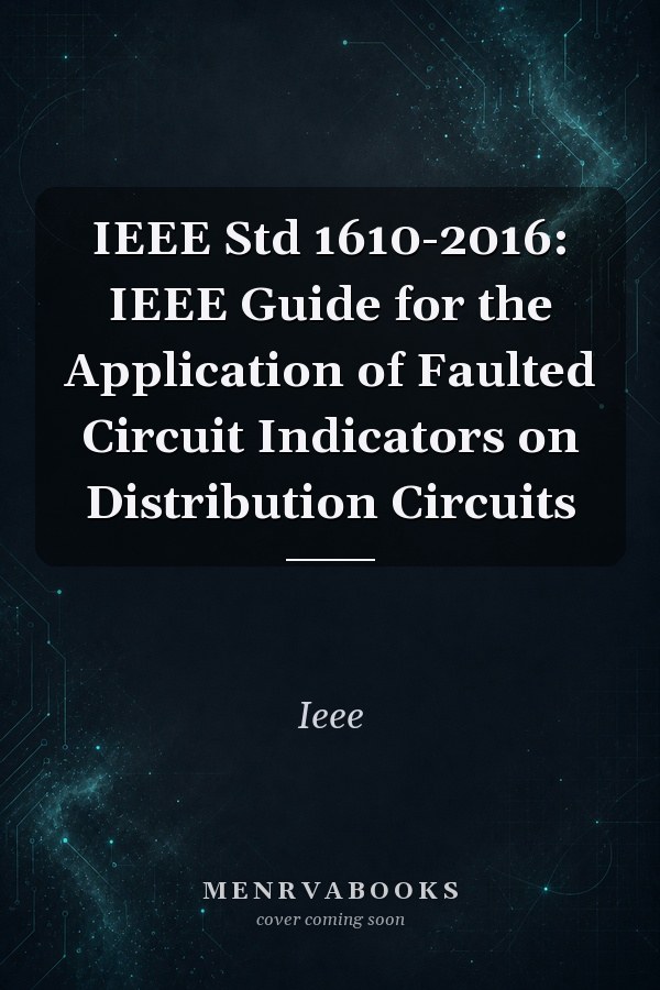 IEEE Std 1610-2016: IEEE Guide for the Application of Faulted Circuit Indicators on Distribution Circuits