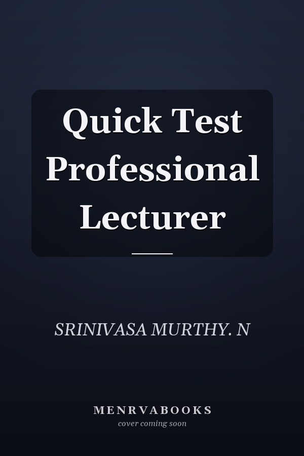 Quick Test Professional Lecturer
