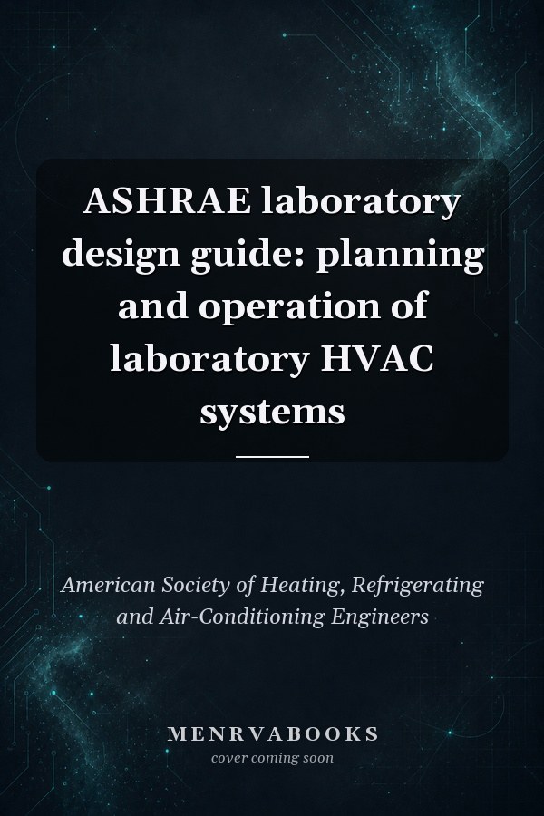 ASHRAE laboratory design guide: planning and operation of laboratory HVAC systems