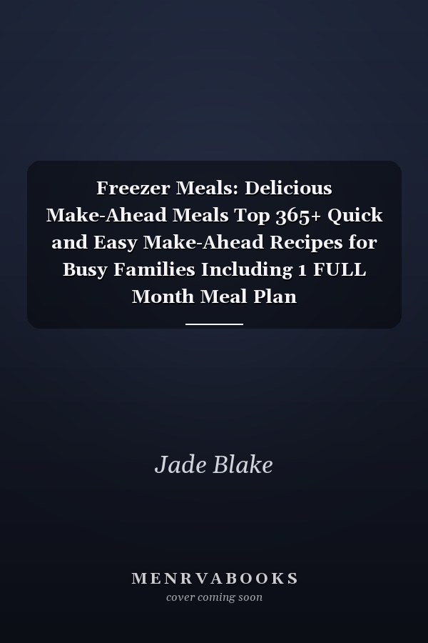Freezer Meals: Delicious Make-Ahead Meals Top 365+ Quick and Easy Make-Ahead Recipes for Busy Families Including 1 FULL Month Meal Plan