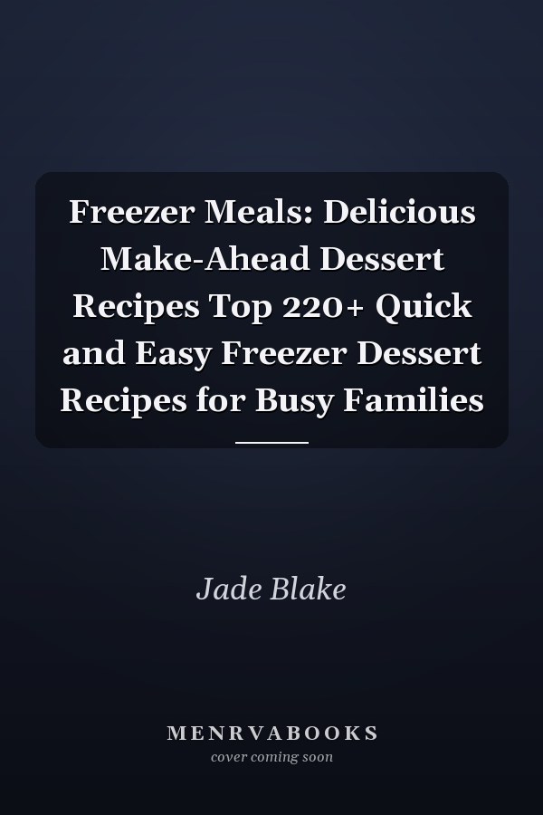 Freezer Meals: Delicious Make-Ahead Dessert Recipes Top 220+ Quick and Easy Freezer Dessert Recipes for Busy Families