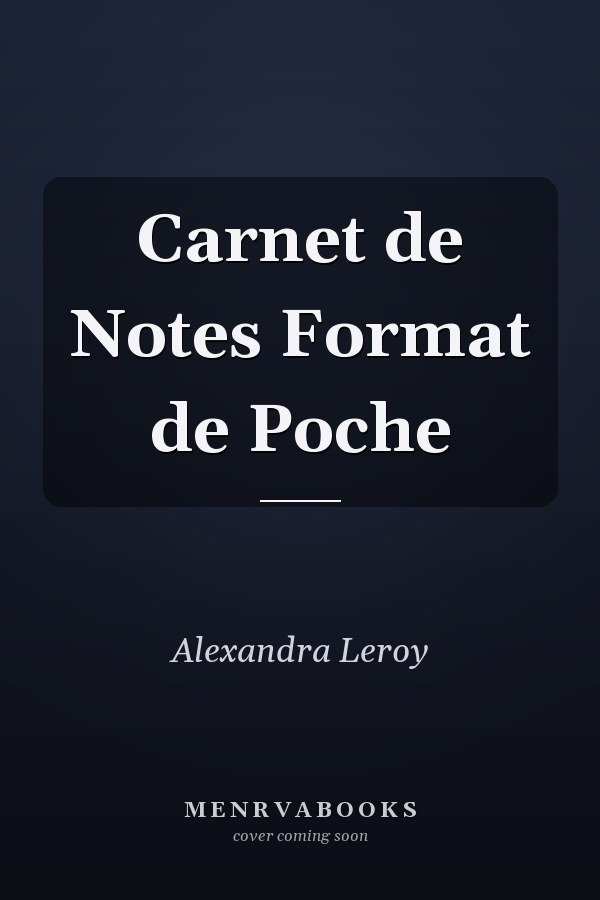 Carnet de Notes Format de Poche