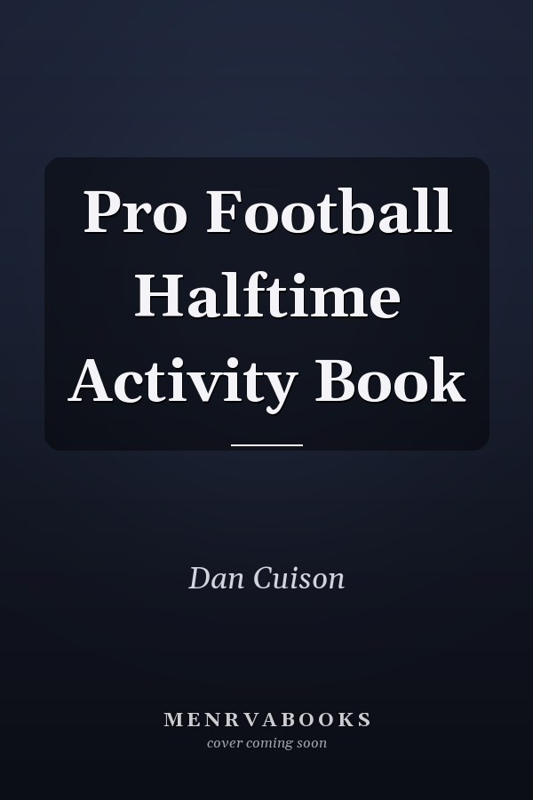 Pro Football Halftime Activity Book