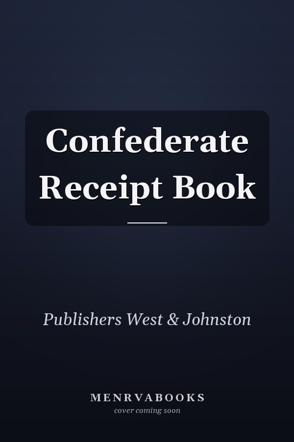 Confederate Receipt Book