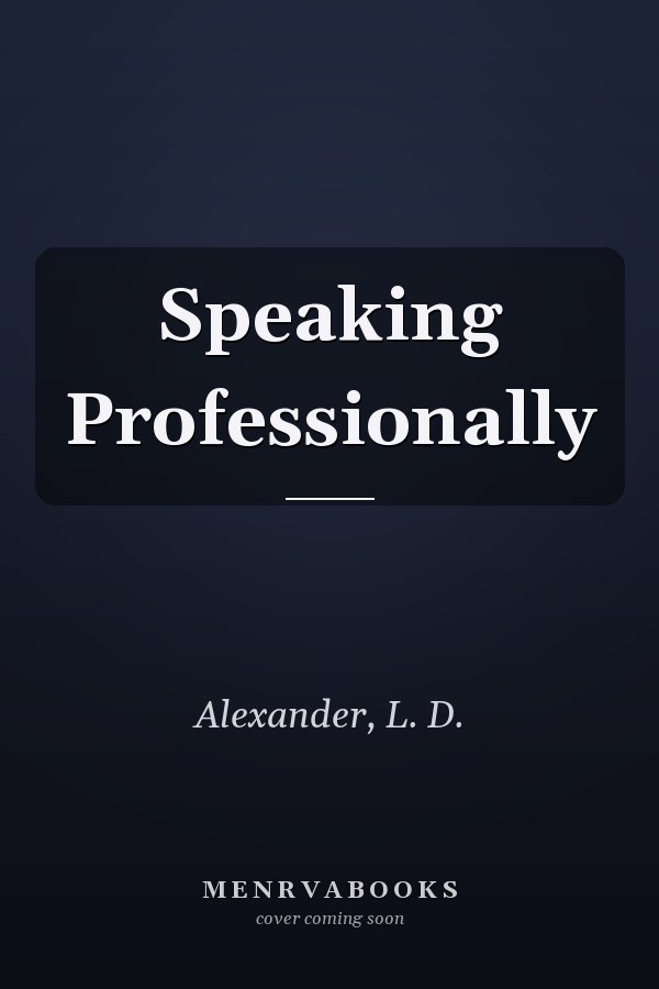 Speaking Professionally