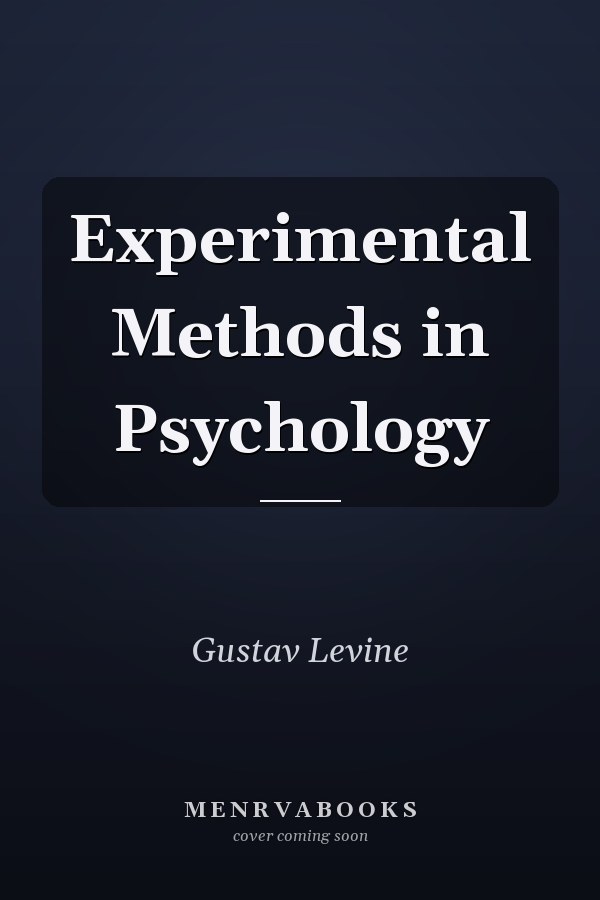 Experimental Methods in Psychology