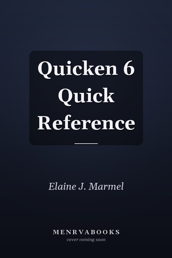 Quicken 6 Quick Reference