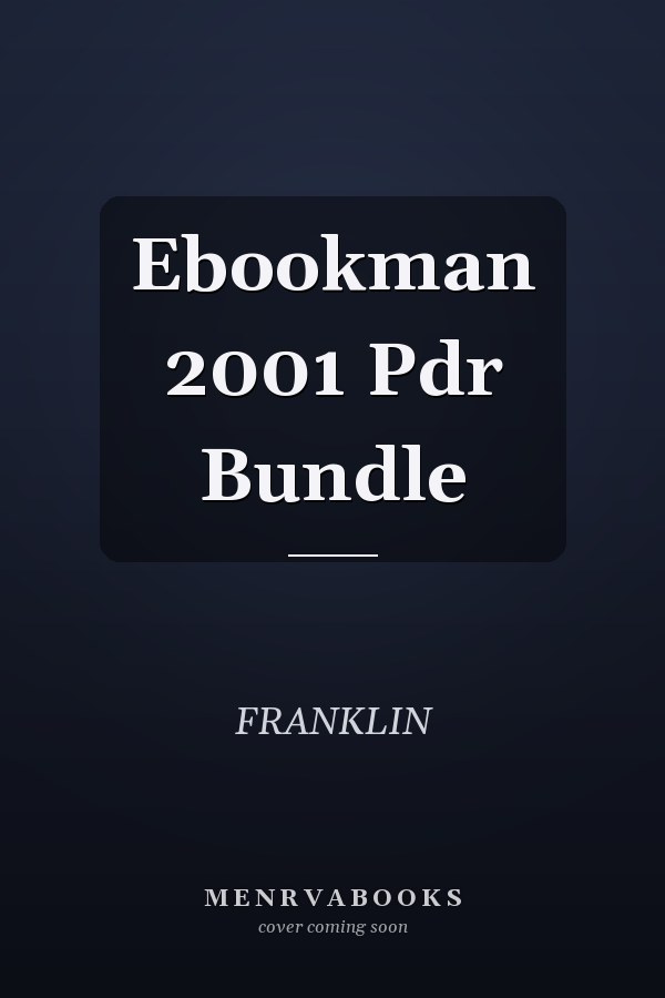 Ebookman 2001 Pdr Bundle