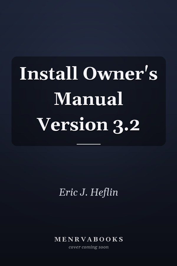 Install Owner's Manual Version 3.2