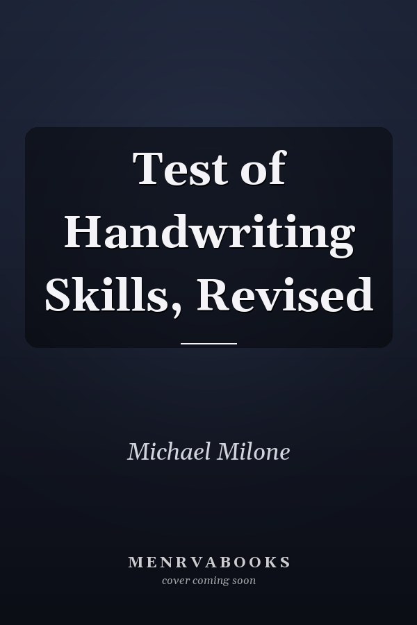 Test of Handwriting Skills, Revised