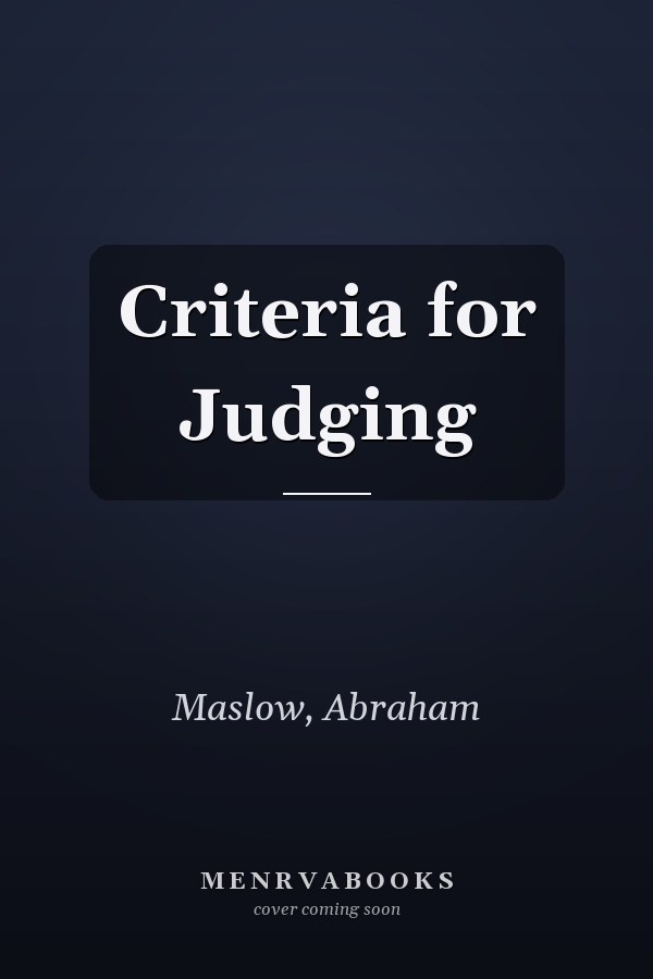 Criteria for Judging