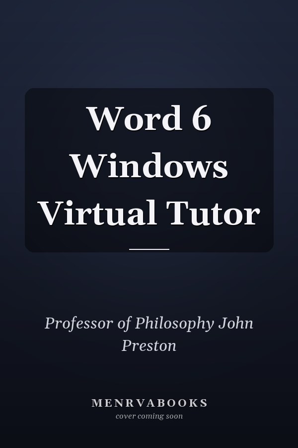 Word 6 Windows Virtual Tutor