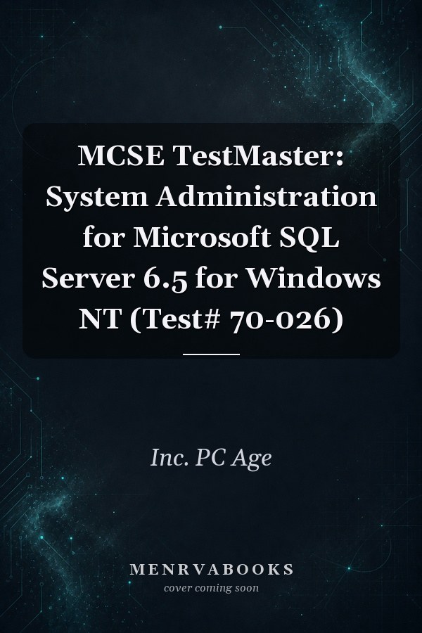 MCSE TestMaster: System Administration for Microsoft SQL Server 6.5 for Windows NT (Test# 70-026)