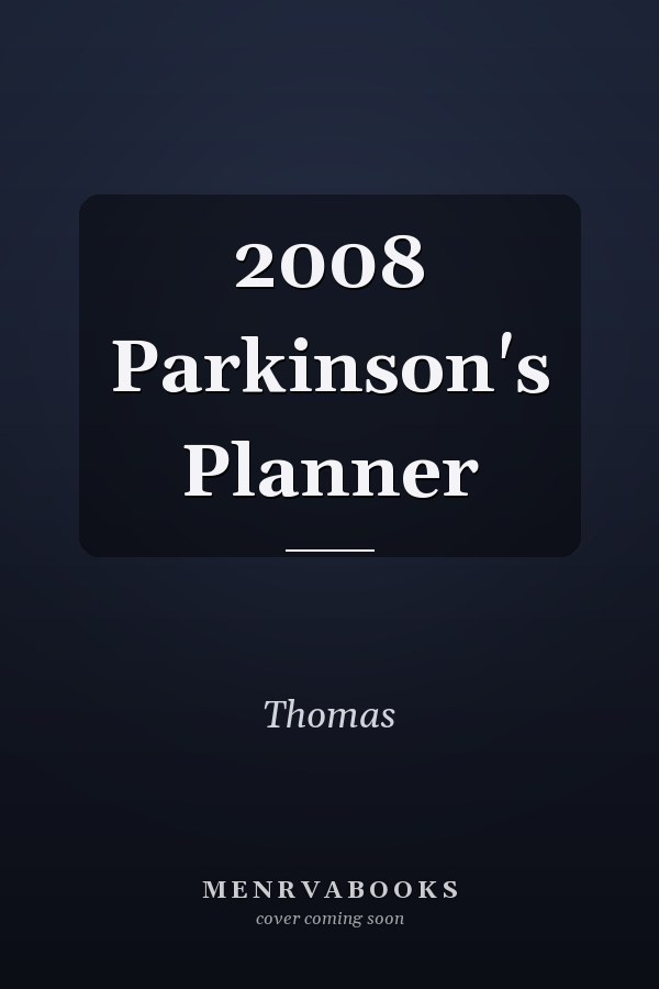 2008 Parkinson's Planner