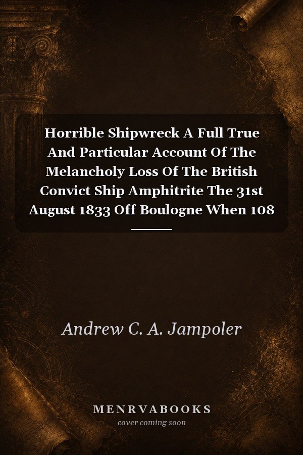 Horrible Shipwreck: A Full True and Particular Account of the Melancholy Loss of the British Convict Ship Amphitrite, the 31st August 1833, Off Boulogne, When 108 Female Convicts, 12 Children and 13 Seamen Met with a Watery Grave in Sight of Thousands, None Being Saved Out of 136 Souls But Three
