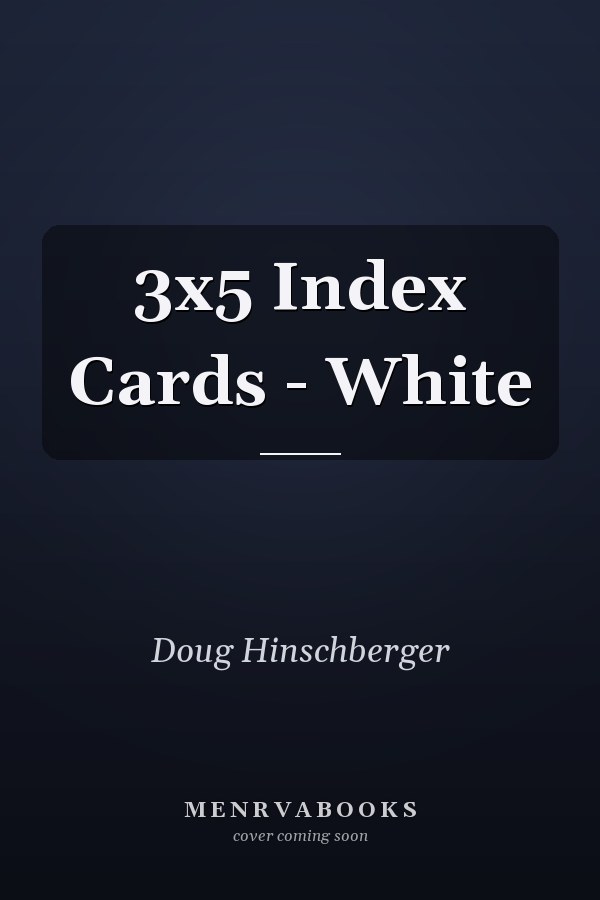 3x5 Index Cards - White