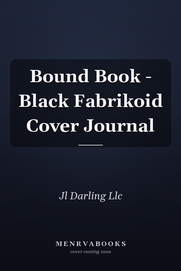 Bound Book - Black Fabrikoid Cover Journal