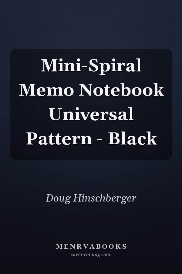 Mini-Spiral Memo Notebook Universal Pattern - Black