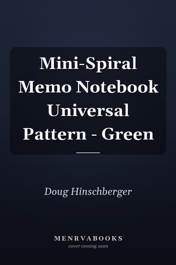 Mini-Spiral Memo Notebook Universal Pattern - Green