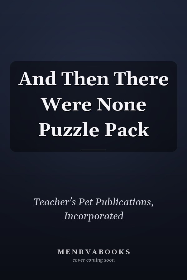 And Then There Were None Puzzle Pack